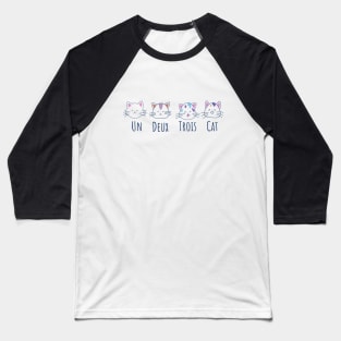 Un Deux Trois Cat Baseball T-Shirt